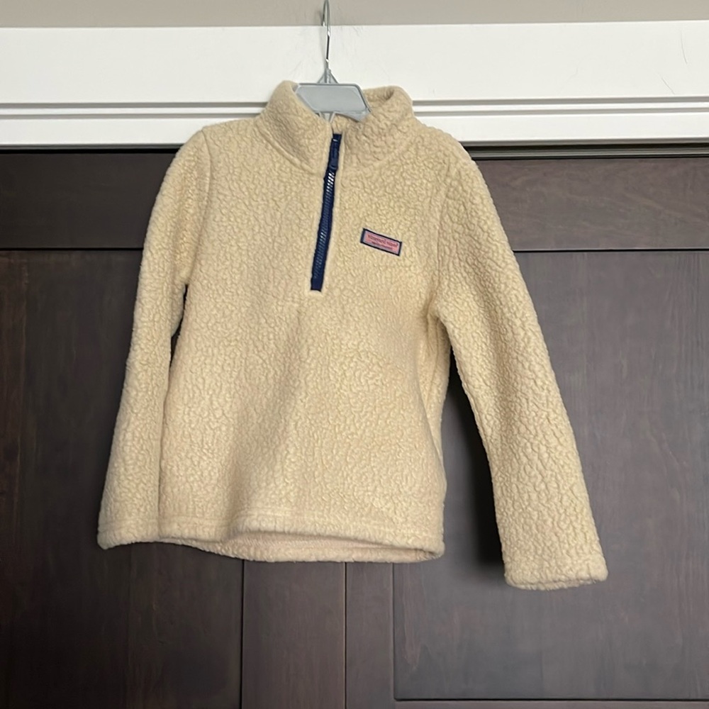 Vineyard Vines Harbor Fleece Half zip Pullover size 6